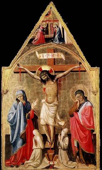 Antonio da Firenze Crucifixion with Mary and St John the Evangelist Germany oil painting art